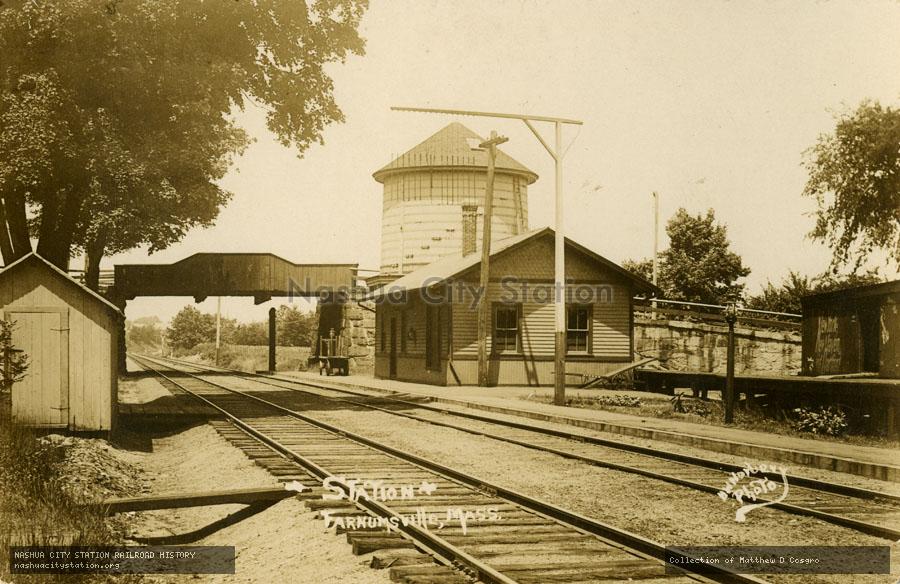 Postcard: Station, Farnumsville, Massachusetts